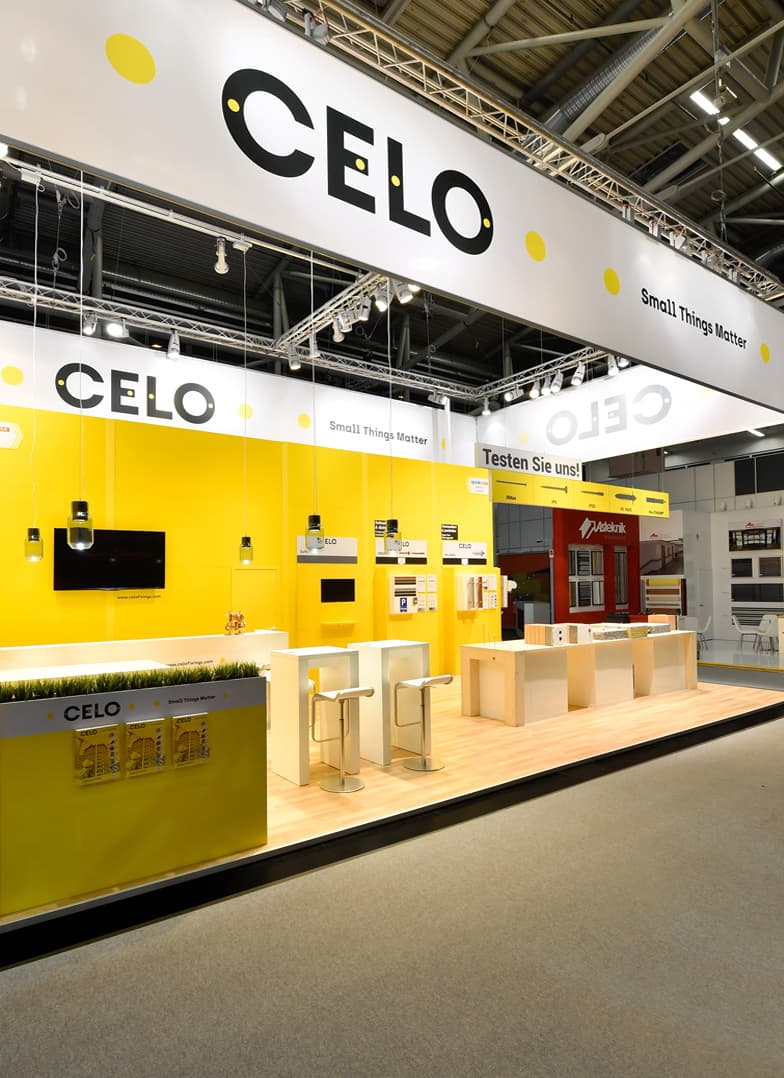 deka messebau, Messestand für Celo