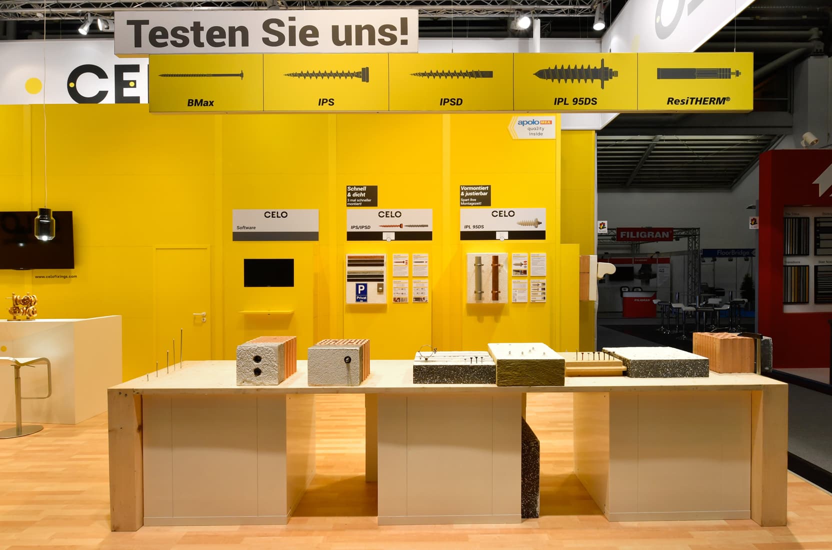 deka messebau, Messestand für Celo
