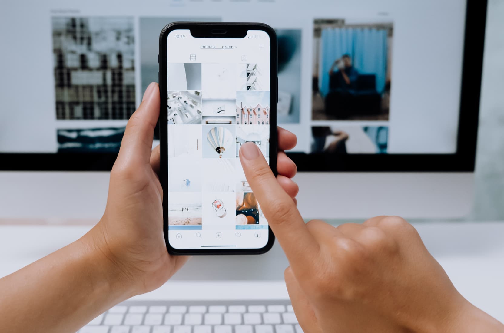 Instagram-Content-Erstellung bei deka