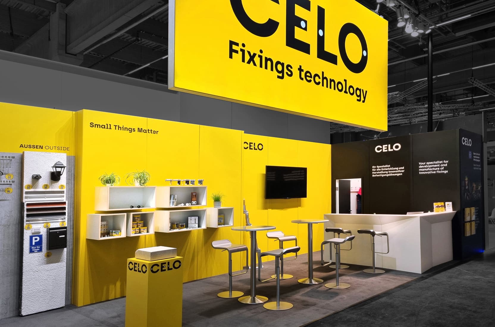 Messestand von Celo auf der Light and Building in Frankfurt 2024