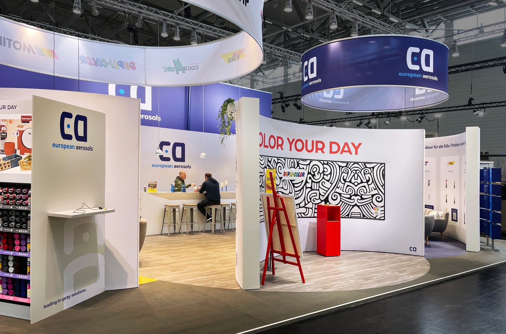 Messestand von europena aerosols auf der Messe faf 2024