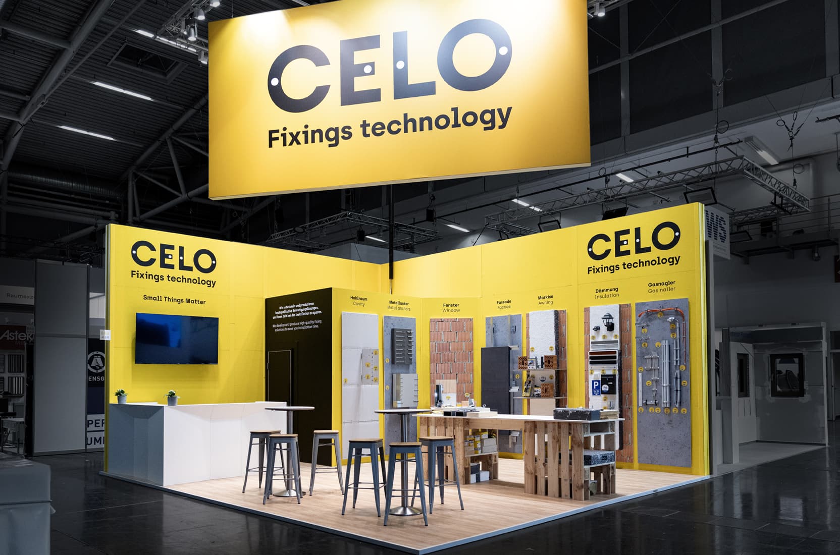 Messestand von Celo auf Messe Bau 2025 in München