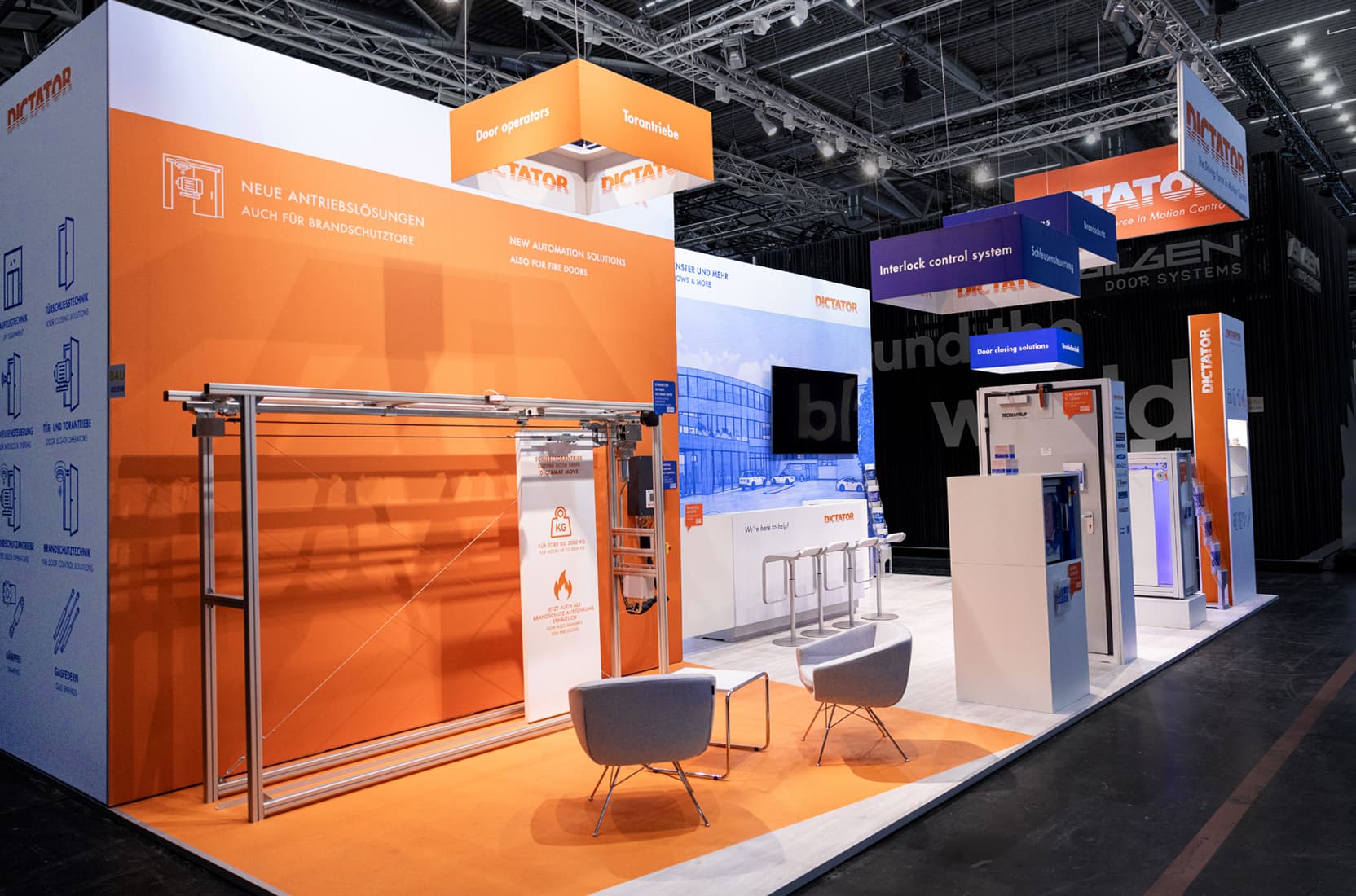 Messestand von Dictator auf Messe Bau 2025 in München