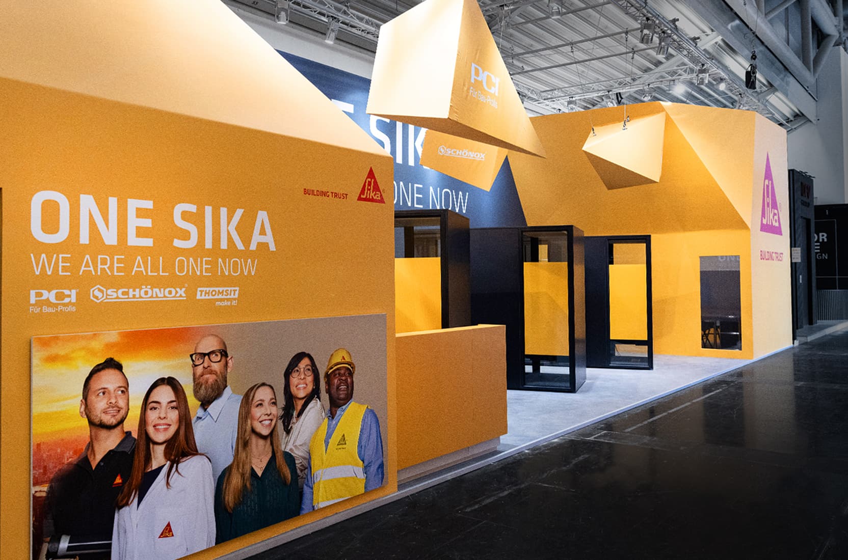 Sika Kommunikationsstand auf der Messe Bau 2025 in München