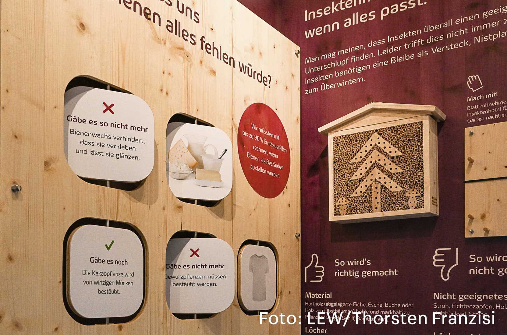 Frage und Antwort Spiel mit Wendelementen in der LEW-Nachhaltigkeitsbox