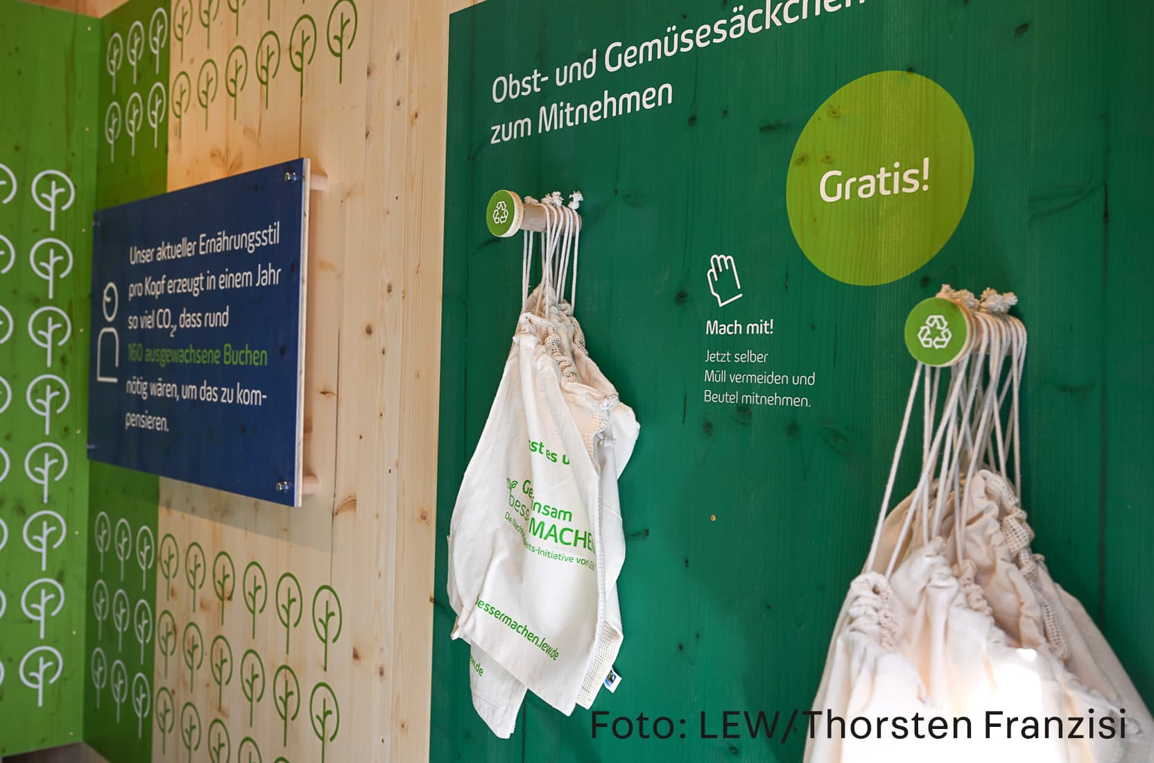 Ausstellung inder LEW-Nachhaltigkeitsbox