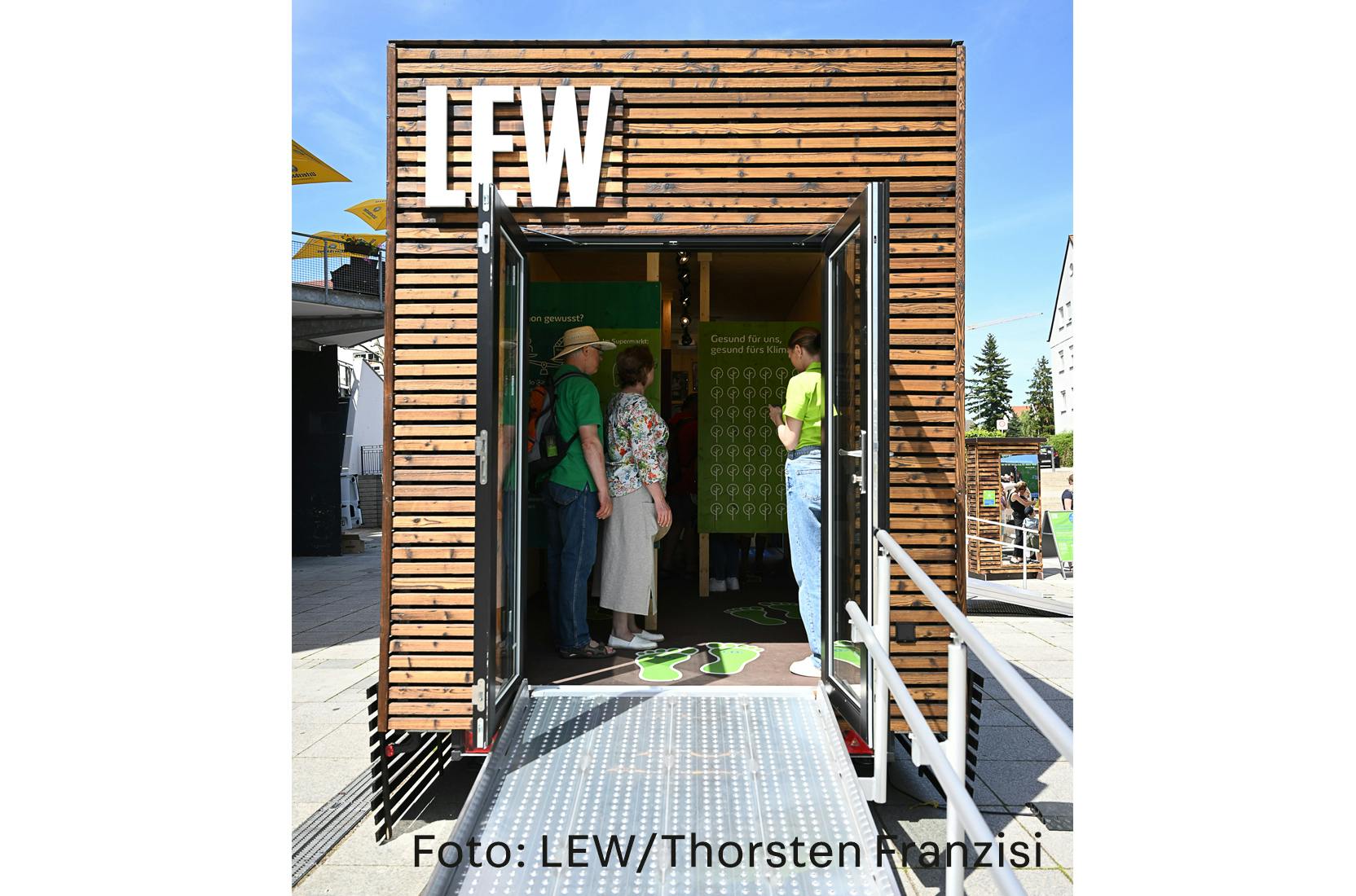 Eingang zur LEW-Nachhaltigkeitsbox